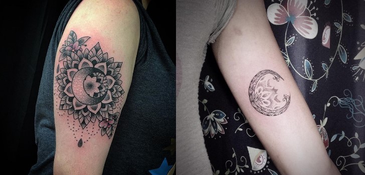 Tatuagens de sol e lua