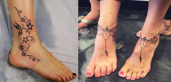 Tatuagens femininas nos pés