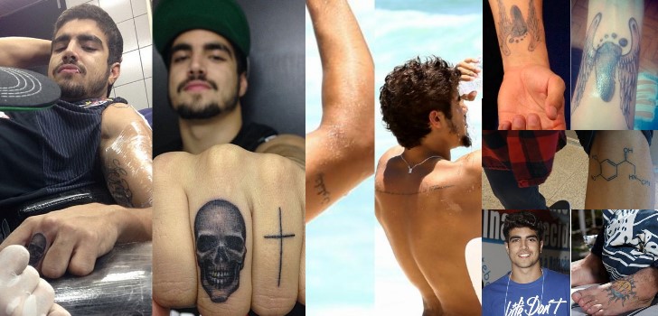 Caio Castro faz novas tatuagens na mão e chega a marca de 14 tattoos