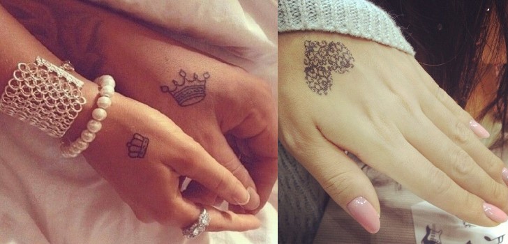 tatuagem na mão feminina frases