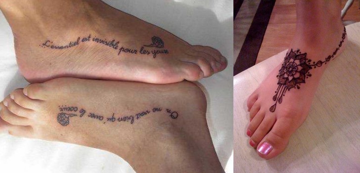 As melhores tatuagens femininas nos pés
