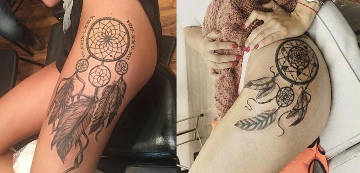 As melhores tatuagens femininas na coxa