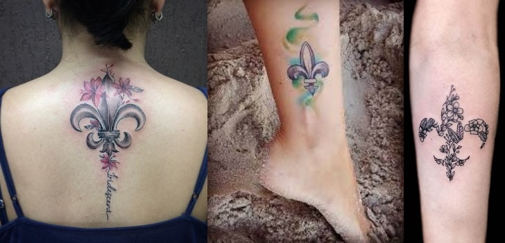 Significado das tatuagens de flor-de-lis