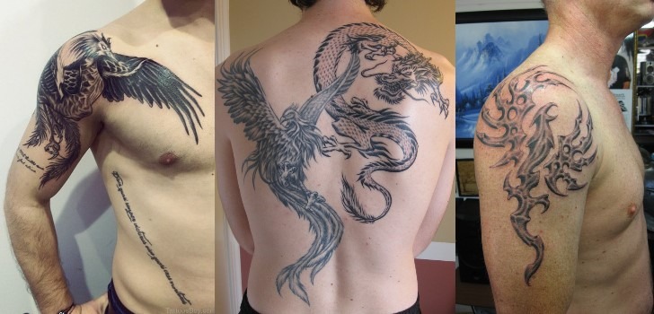Tatuagens masculinas de Fénix