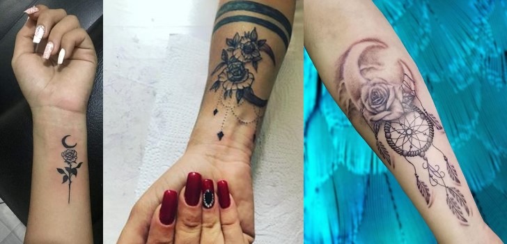 Tatuagens de lua no braço